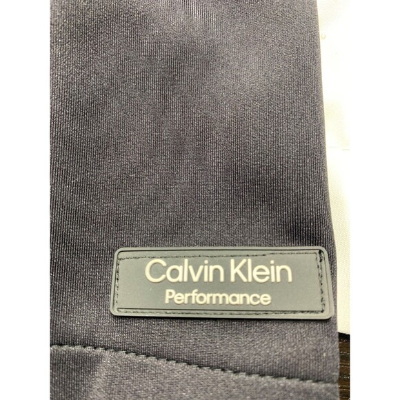 Calvin Klein Performance Repel White Puffer Jacket Black Sleeves Hooded Size L - Picture 13 of 13